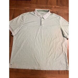 UNTUCKit Mens XXX Large Pima Cotton Blend Polo Shirt Short Sleeve Light Green